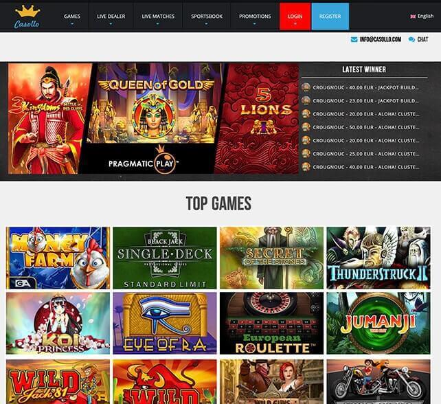 Casollo Homepage