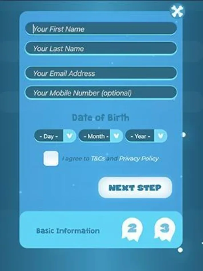 How to sign up on mobile for Casper Games