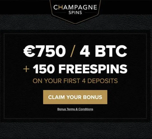 Champagne Spins Casino Bonus