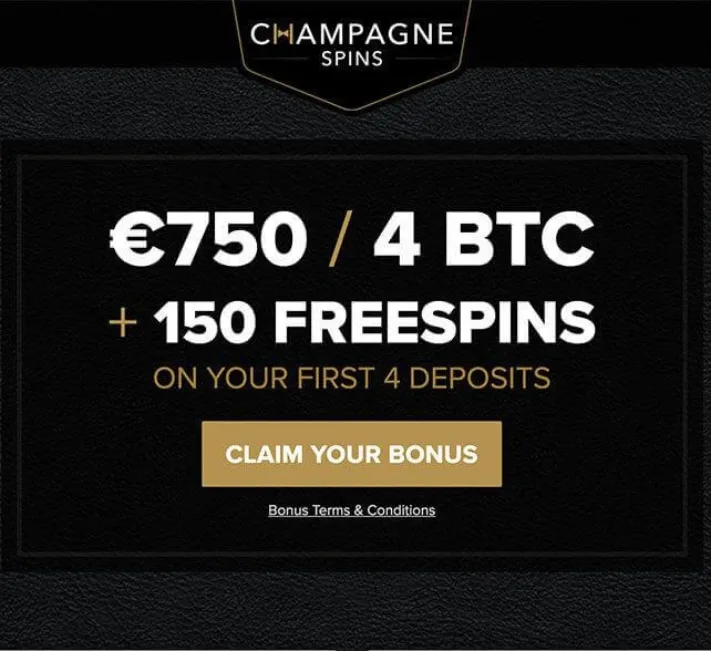 Champagne Spins Casino Bonus