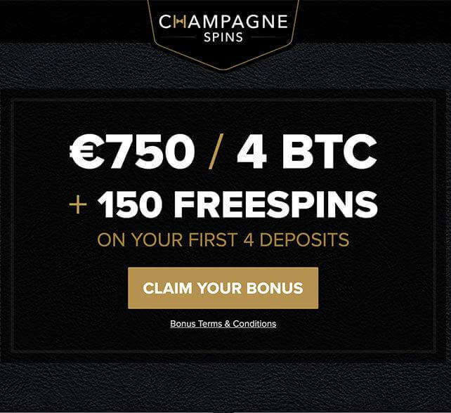Champagne Spins Casino Bonus