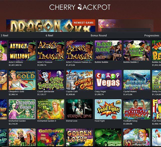 Cherry Jackpot Casino Games Screenshot