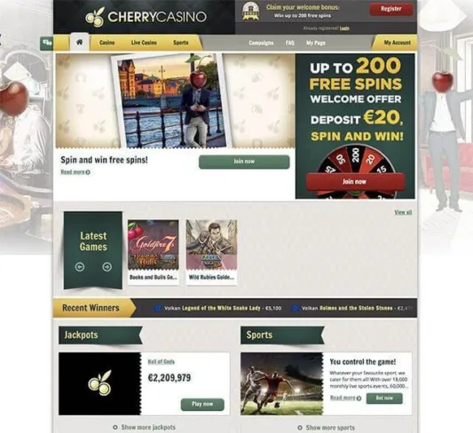 CherryCasino Homepage