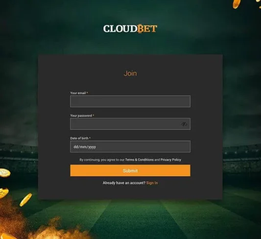 Cloudbet Registration