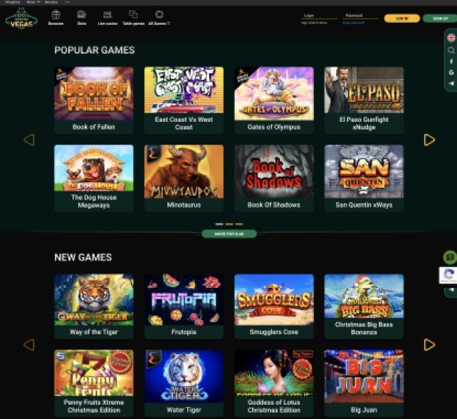 CryptoVegas Casino games