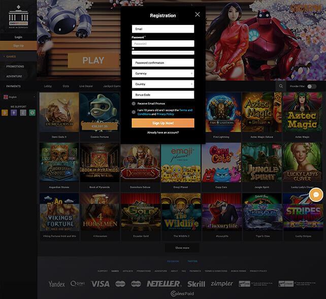 Das Ist Casino Registration