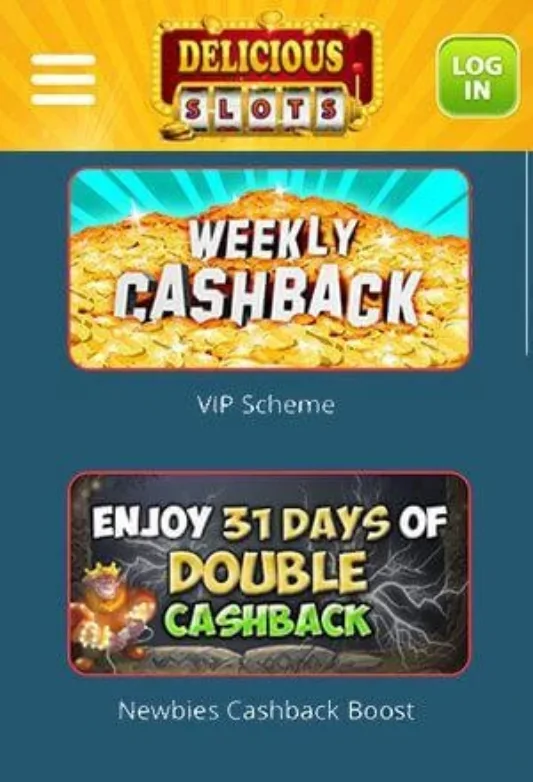 Delicious Slots Mobile Screen