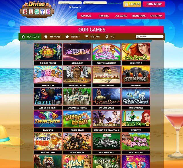 Divine Slots games