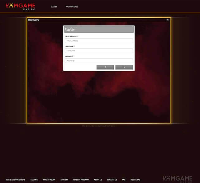 DomGame Registration