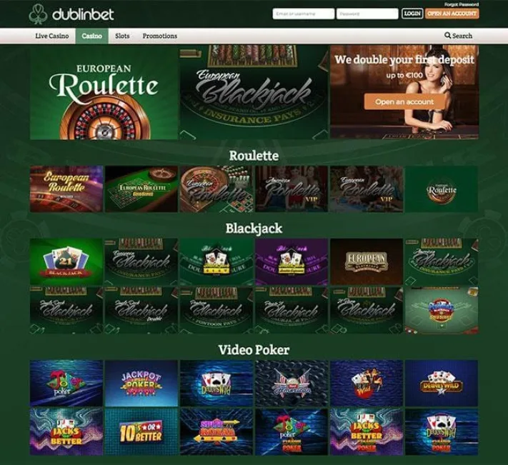 Dublinbet Casino Games