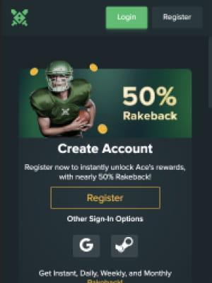 Duelbits Casino homepage on mobile