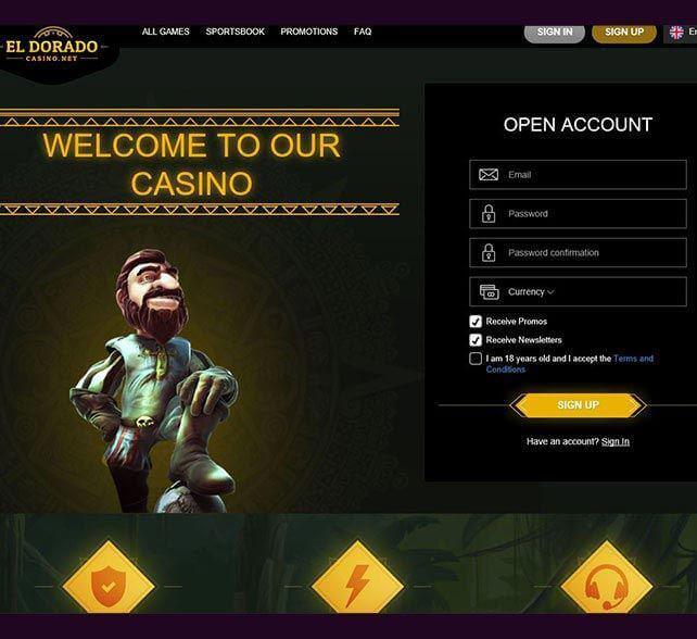 Eldorado Casino Homepage