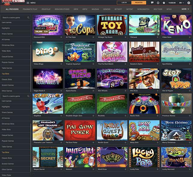 Faustbet Casino Games