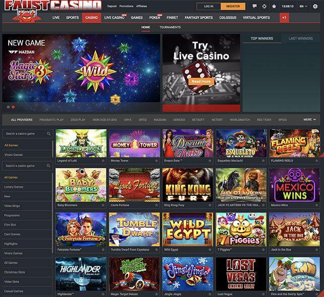 Fausbet Homepage
