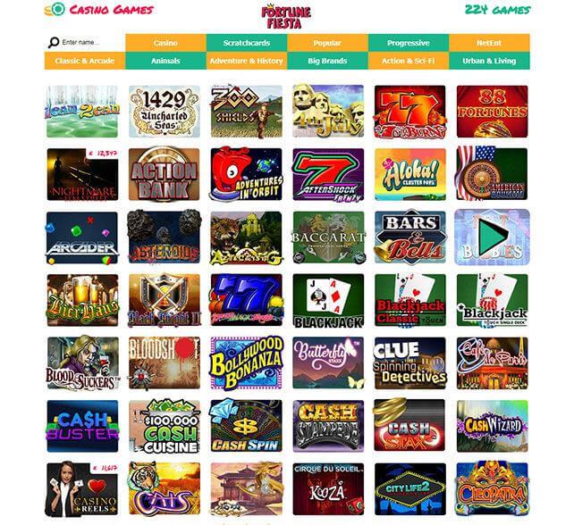 Fortune Fiesta Casino Games