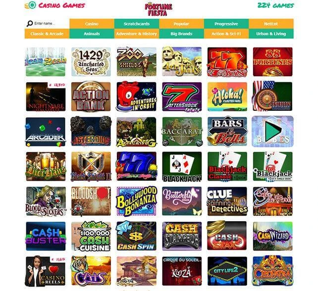 Fortune Fiesta casino games