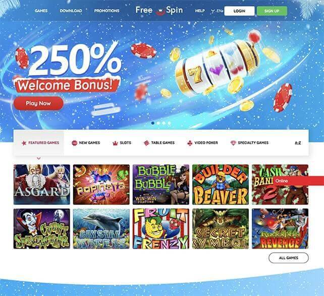 FreeSpin Homepage