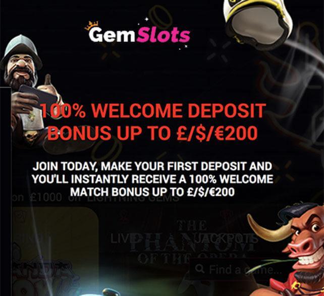 GemSlots Casino Bonus