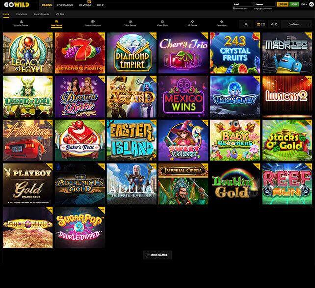 Go Wild Casino Games