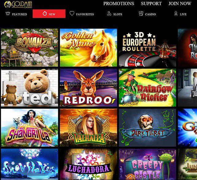 Gold Man Casino Games