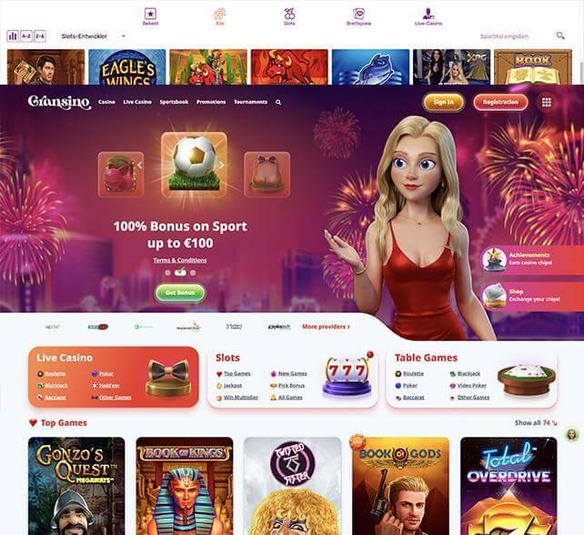 Gransino homepage