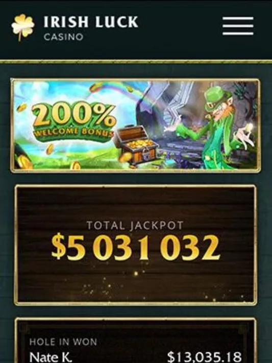 Irish Luck Casino mobile