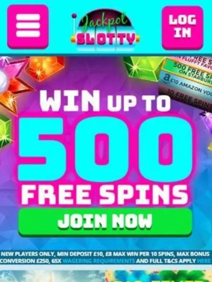Jackpot Slotty Casino Bonus on Mobile