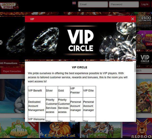Jackpot Strike Casino Home