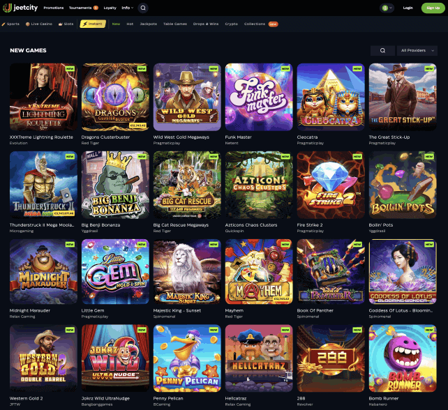 JeetCity casino games