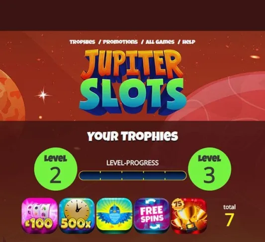 Jupiter Slots Casino Trophies