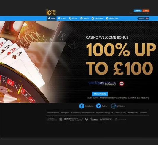 K8 Casino Homepage