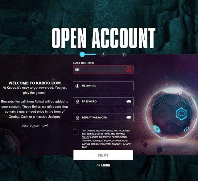 Kaboo Casino on Mobile