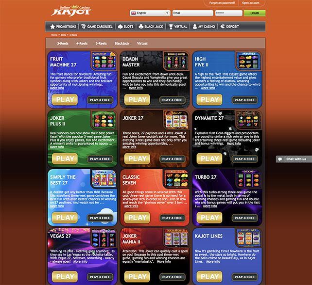 hrací automaty zdarma kajot