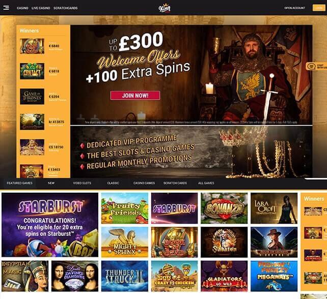King Casino | Enjoy up to £300 + 100 spins | NewCasinos.com