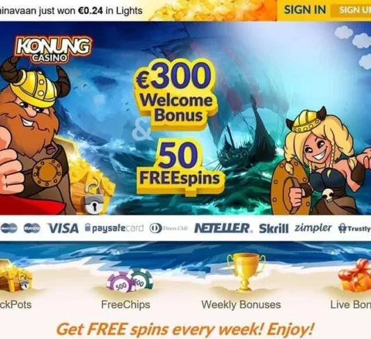 Konung Casino Homepage