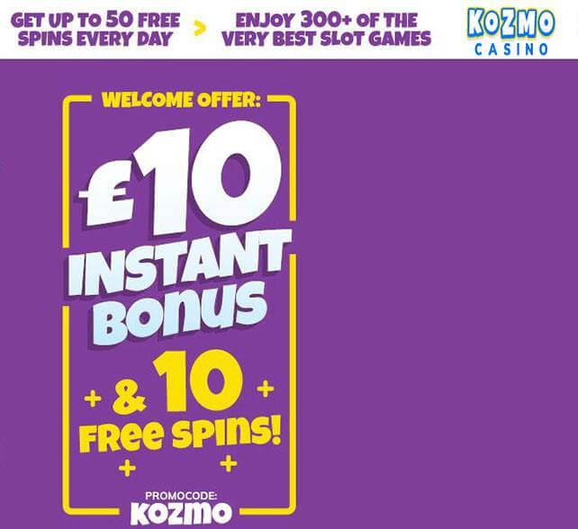 Kozmo Casino Bonus