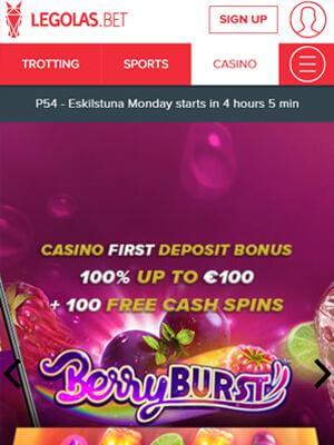 Legolas Bet on mobile