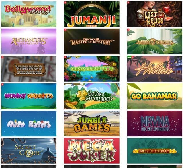 Legolas Bet Games Selection