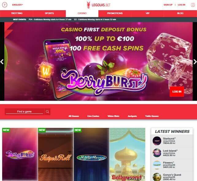 Legolas Bet Homepage