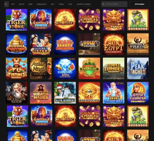 LevelUp Casino games