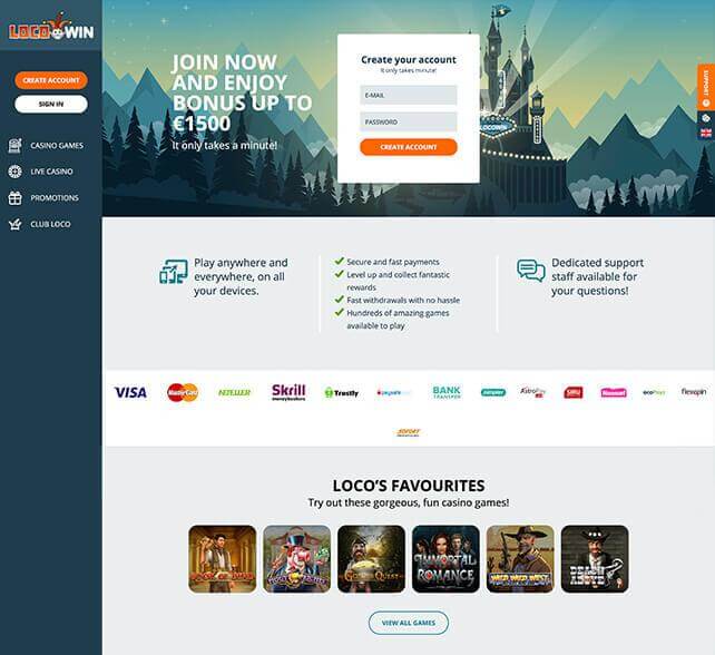 Loco Win Casino Homepage