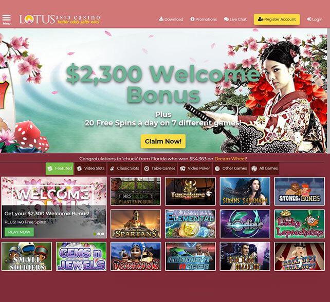 Lotus Asia Casino Grab 100 Up To 200 New Casinos Com