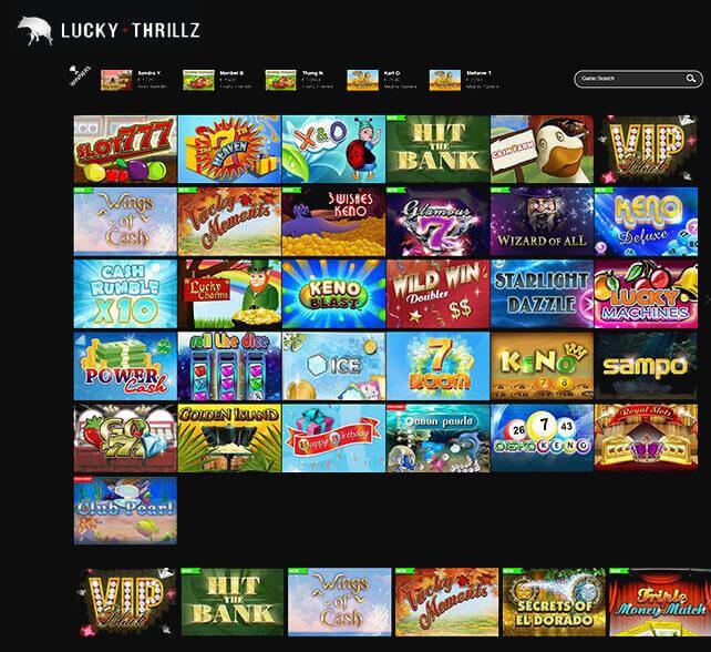 LuckyThrillz Games