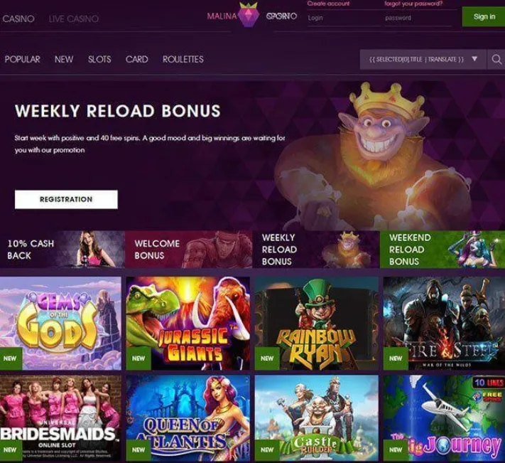 malina casino