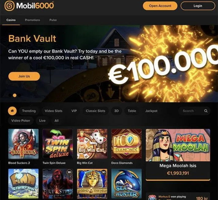 Mobil6000 Homepage