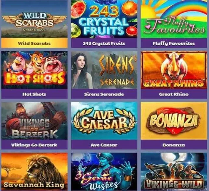 Money Reels Casino Games Selection