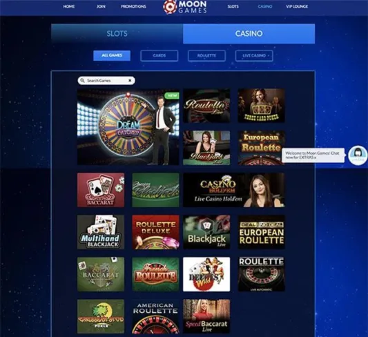 Moon Games Casino Games