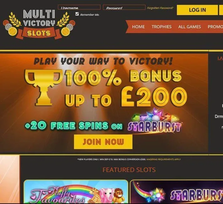 Multi Victory Slots Homepage