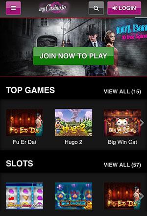 My Casino Mobile Screen