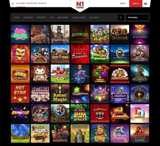 N1 Casino Games Selection